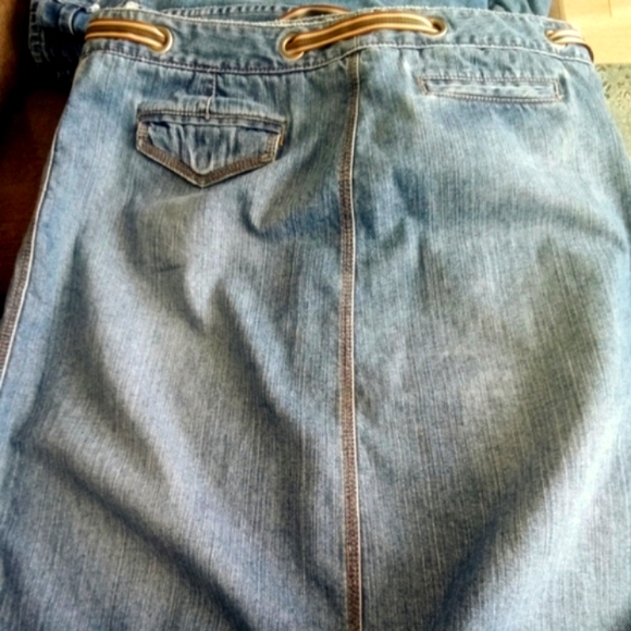 Liz Claiborne Jean Skirt 14 - Picture 7 of 8
